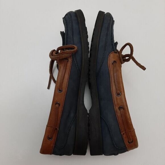 Stylish Blue and Brown Women's Loafers - Picture 10 of 16